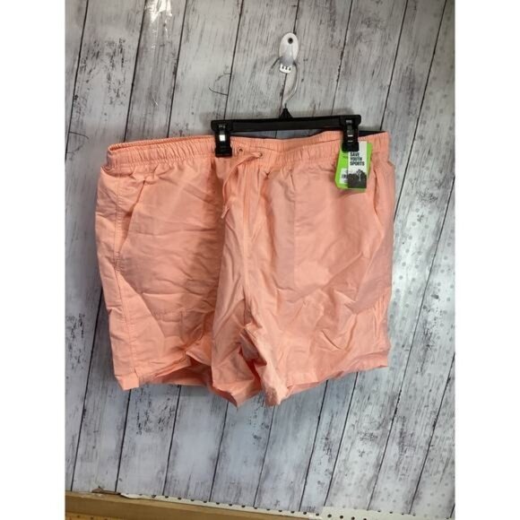 Preppy Streetwear Coquette Utility DSG Peach Shorts Swim Trunks, Large - Picture 1 of 4